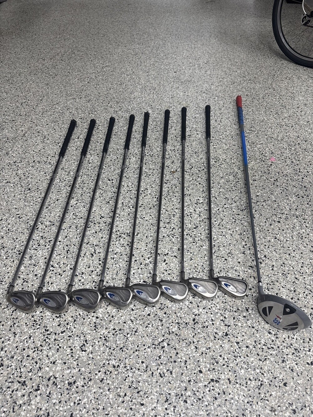 Callaway Hawkeye Titanium Tungsten Injected 3,4,5,6,7,8,9, PW Steel R/H w/Driver